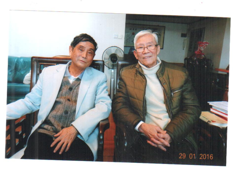 梁小明教授与与郑振声教授合影